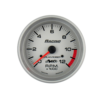 332P120 INSTRUMENTAL RACING 80 MM PLATA TACOMETRO